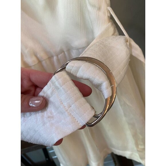 Karina Grimaldi Rochi Solid Romper White Womens Size XS - Picture 5 of 8